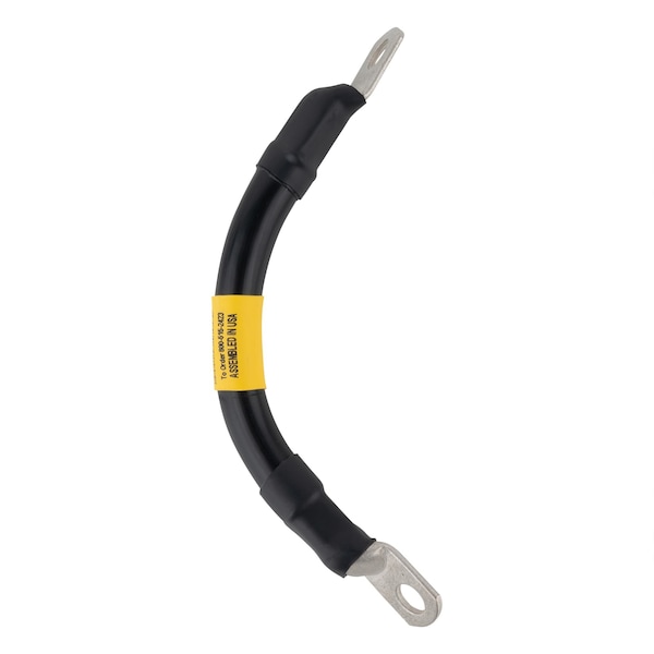 AWG No 2/0 Black Battery Interconnect Cable 6 with 3/8 Lugs